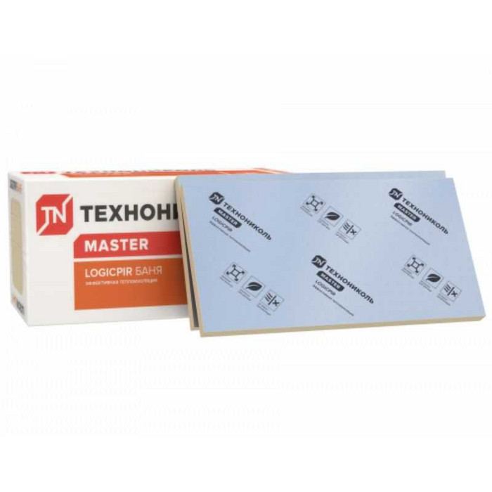 Утеплитель Технониколь LOGICPIR Баня Ф/Ф Г4 50х600х1200-L